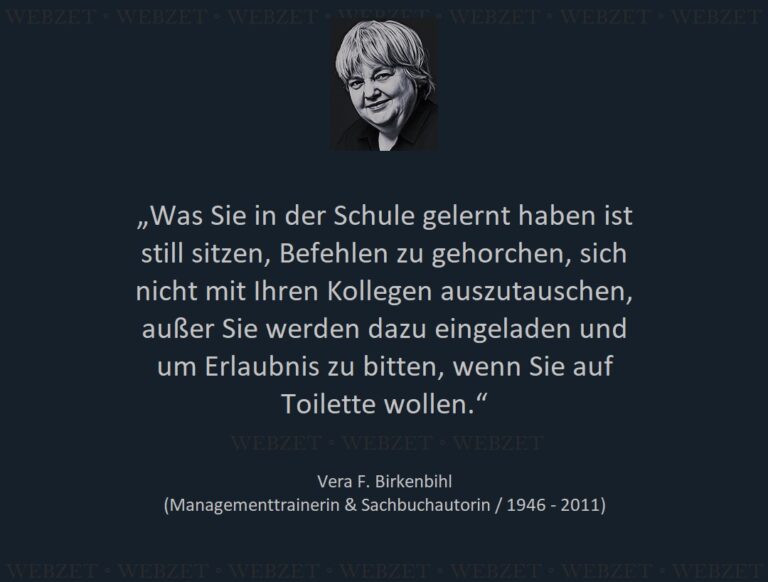 Vera F. Birkenbihl – Was Sie in der Schule