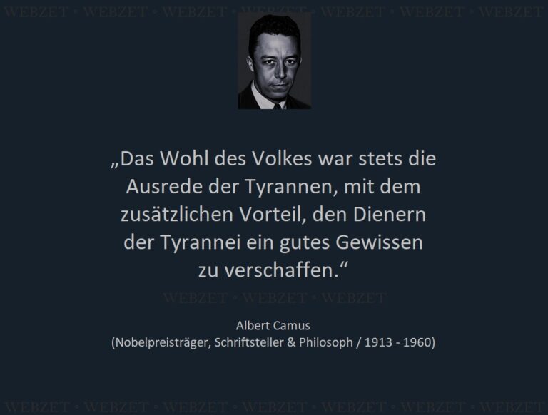 Albert Camus – Das Wohl des Volkes