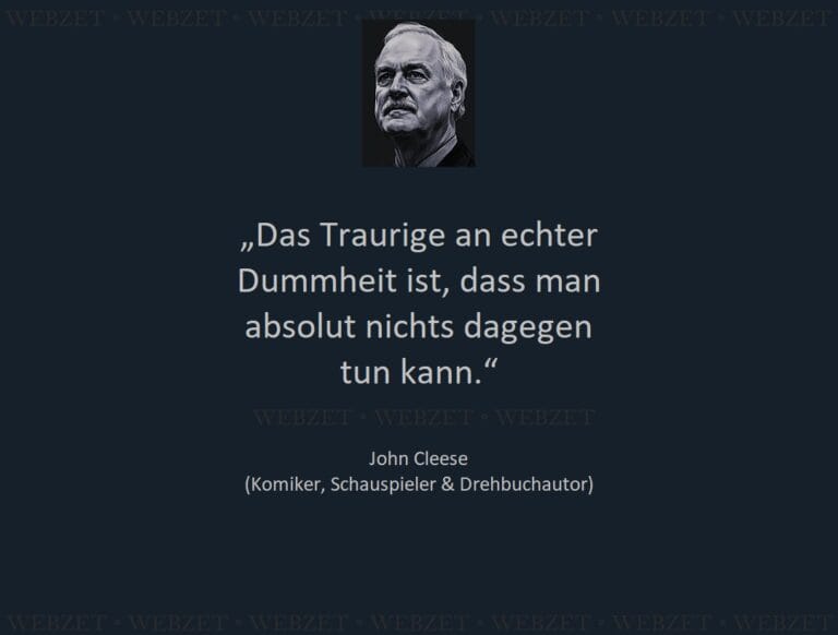 John Cleese – Das Traurige an echter Dummheit