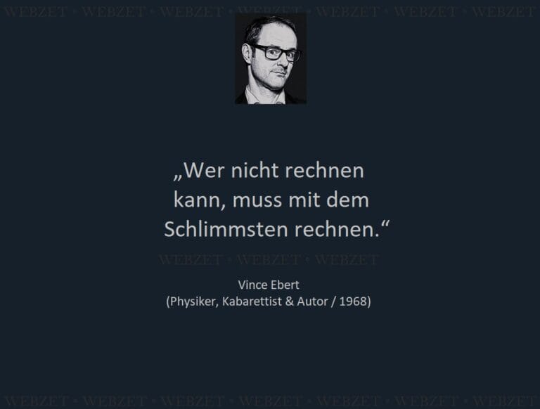 Vince Ebert – Wer nicht rechnen kann