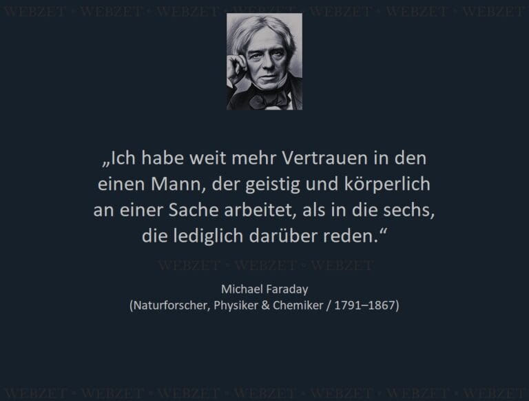 Michael Faraday – Ich habe weit mehr Vertrauen