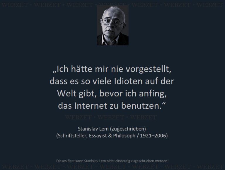Stanislav Lem – Ich hätte mir nie vorgestellt