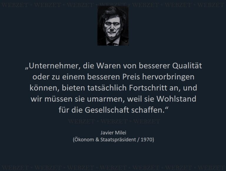 Javier Milei – Unternehmer, die Waren