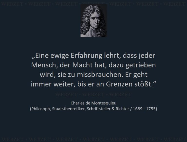 Charles de Montesquieu – Die ewige Erfahrung