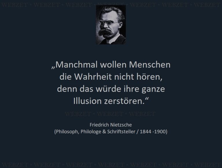Friedrich Nietzsche – Manchmal wollen Menschen