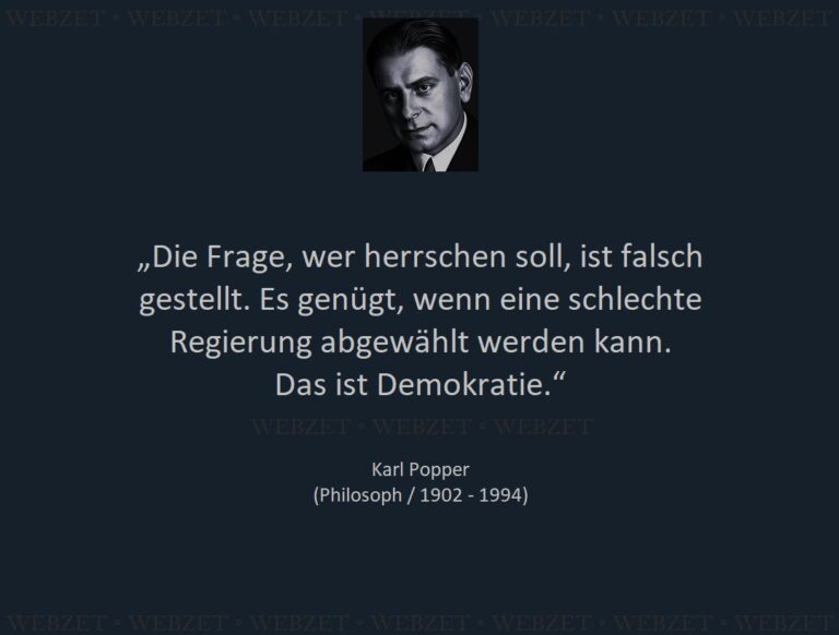 Karl Popper – Die Frage, wer herrschen soll