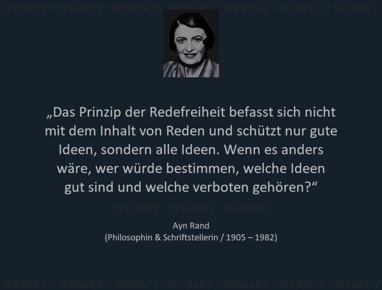 Ayn Rand – Das Prinzip der Redefreiheit