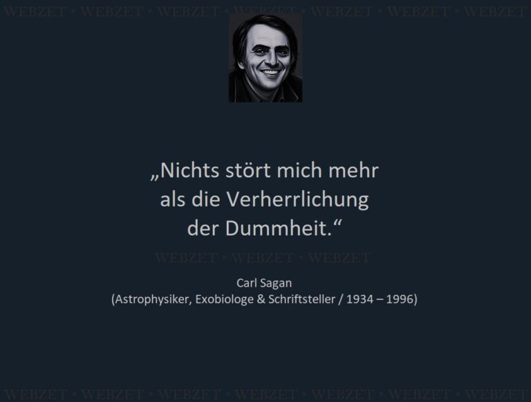 Carl Sagan – Nichts stört mich mehr