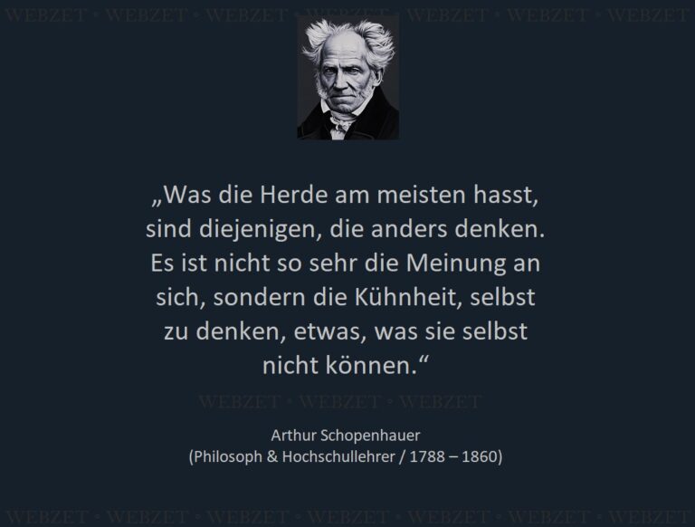 Arthur Schopenhauer – Was die Herde