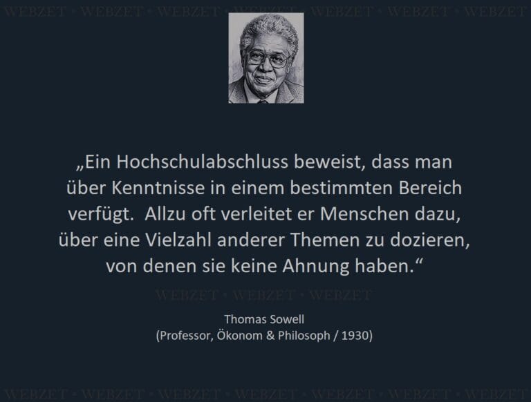 Thomas Sowell – Ein Hochschulabschluss beweist