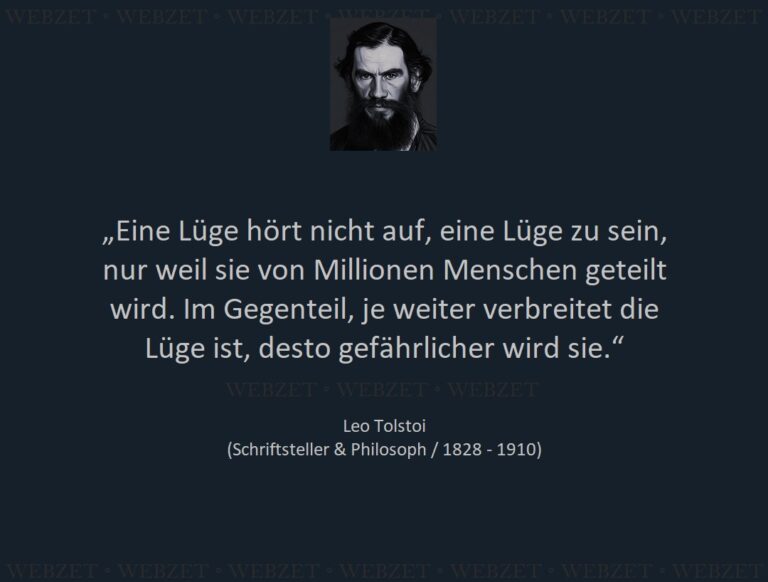 Leo Tolstoi – Eine Lüge hört nicht auf